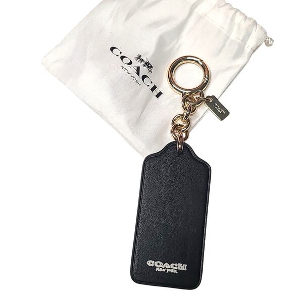 Coach Bonnie Cashin Lady Walking Dog Key Fob Brown Signature Leather GUC - Picture 2 of 4